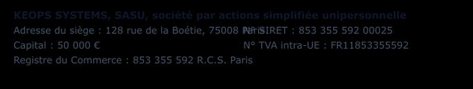 Informations éditeur du site